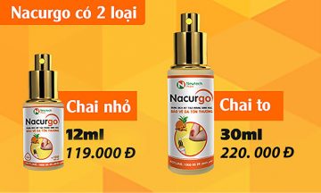 Nacurgo gồm loại nào, giá bao nhiêu