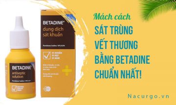 Sát trùng bằng betadine