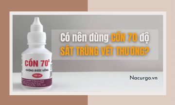 Có nên sử dụng cồn 70 độ sát trùng vết thương không