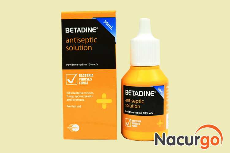 Có thể sử dụng povidine và betadine rửa vết thương