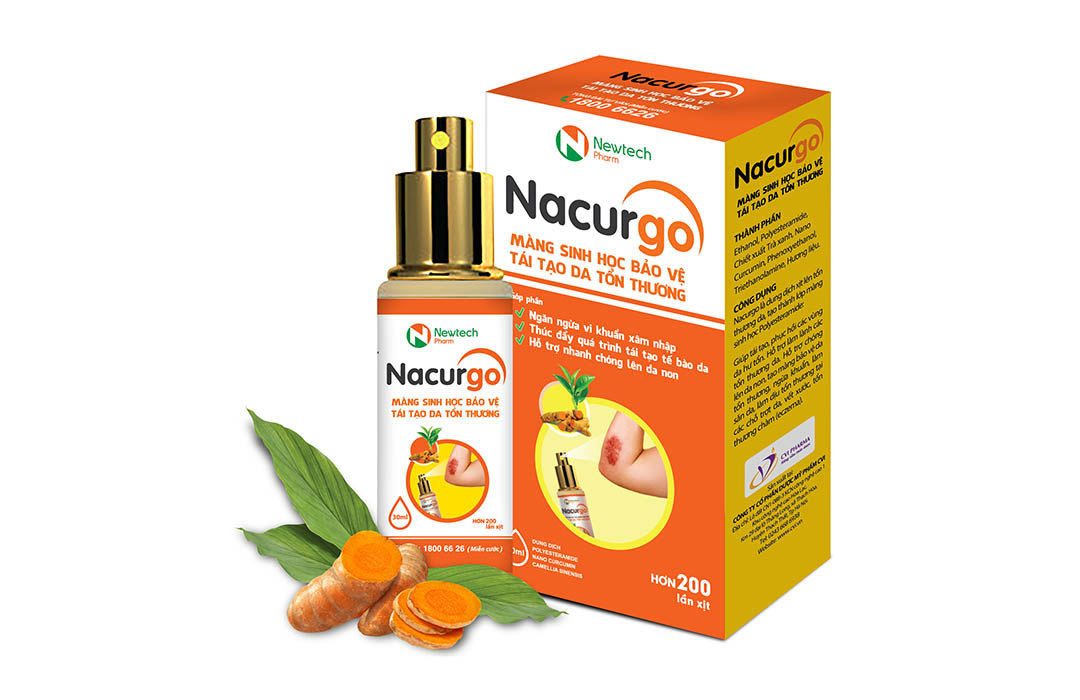 Màng sinh học bảo vệ, tái tạo da tổn thương Nacurgo