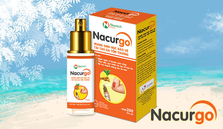 Băng dạng xịt Nacurgo giúp vết bỏng phục hồi nhanh hơn