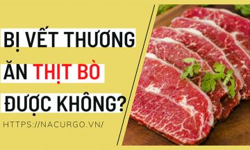 Bị vết thương hở ăn thị bò được không?