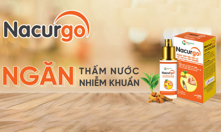 Dung dịch xịt tạo màng sinh học Nacurgo là bước bảo vệ da áp dụng cộng nghệ của các nước tiên tiến