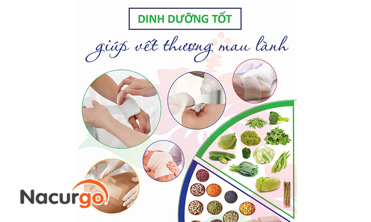 Dinh dưỡng tốt cho vết thương mau lành